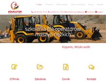 Tablet Screenshot of edukatorkursy.pl
